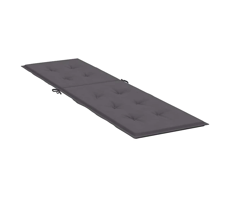 Deck Chair Cushion Anthracite (29.5"+41.3")x19.7"x1.6"