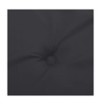 Deck Chair Cushion Black (29.5"+41.3")x19.7"x1.6"