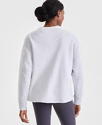 Id Ideology Women's Colorblocked Crewneck Sweatshirt, Created for Macy's