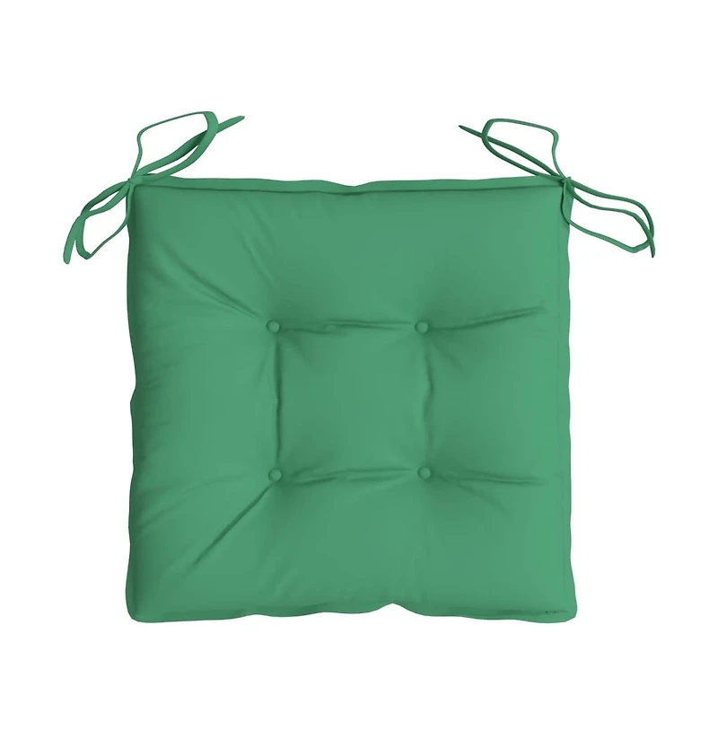 Chair Cushions 4 pcs 15.7"x15.7"x2.8" Oxford Fabric Green