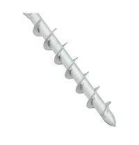 In-Ground Parasol Base with Rod 6.3"x6.3"x20.5" Steel