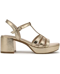 LifeStride Women's Rio Strappy Platform Block Heel Dress Sandals