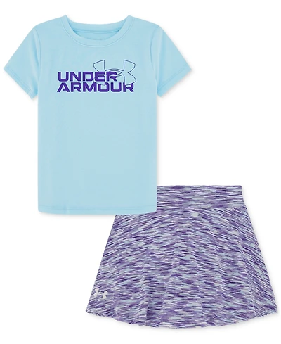 Under Armour Toddler & Little Girls Logo T-Shirt & Skorts Set