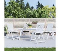 Garden Chair Cushions 4 pcs Anthracite 15.7"x15.7"x1.6" Oxford Fabric