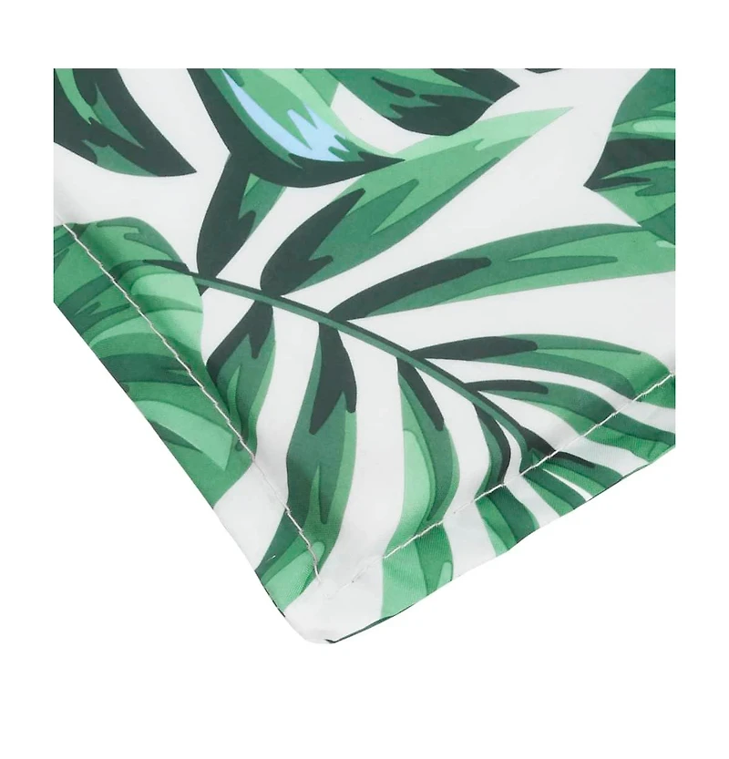 Sun Lounger Cushion Leaf Pattern Oxford Fabric