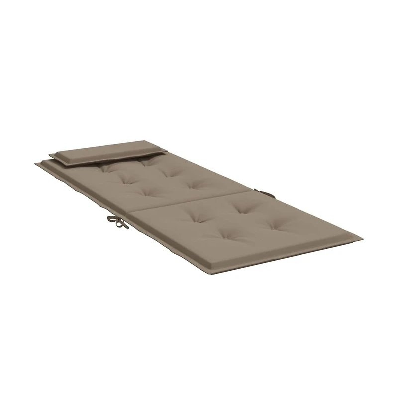 vidaXL Highback Chair Cushions pcs Taupe Oxford Fabric