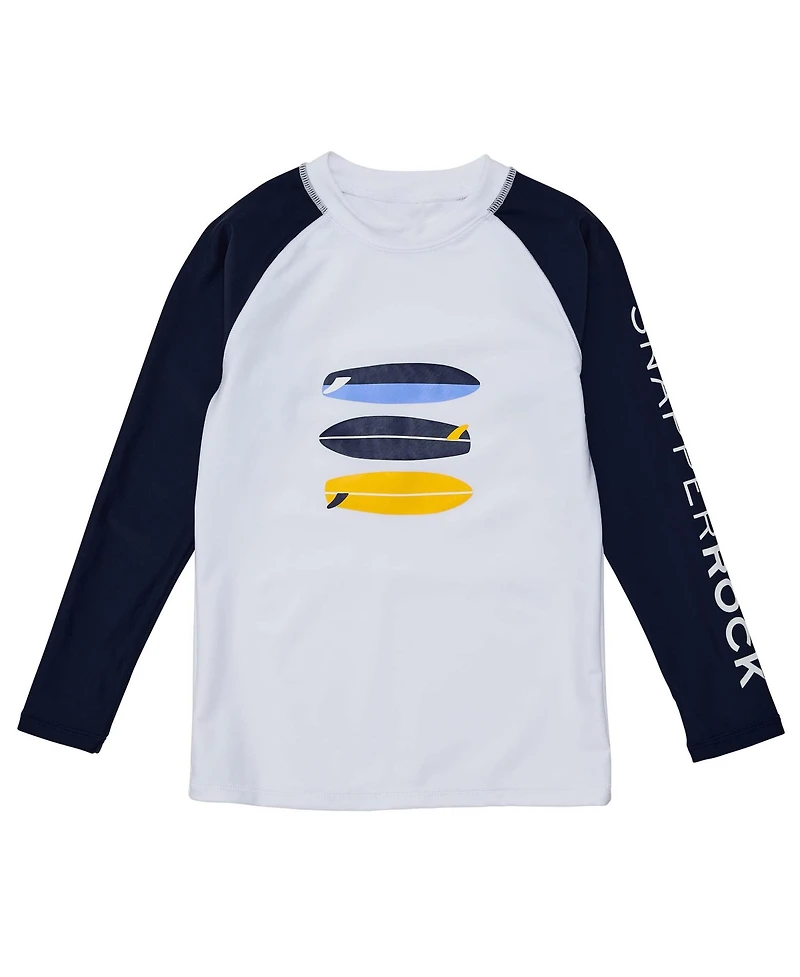Snapper Rock Big Boys Wave Break Ls Rash Top