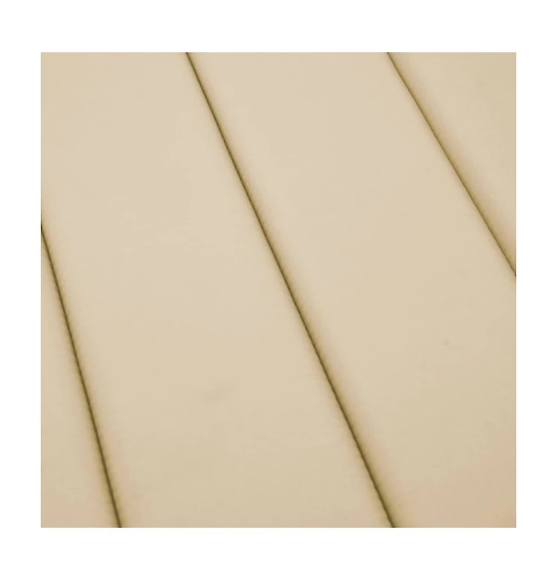 Sun Lounger Cushion Beige 78.7"x19.7"x1.2" Fabric