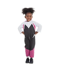 Spider-Man Baby Girls Spider-Gwen Zip Up Cosplay Coverall