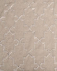 Superior Quatrefoil Modern Geometric Window Curtain Panel Set with Grommet Header, 52 X 63
