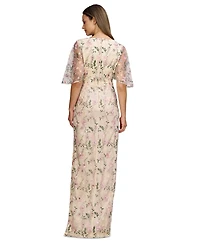 Js Collections Women's Hannah Floral-Embroidered Gown