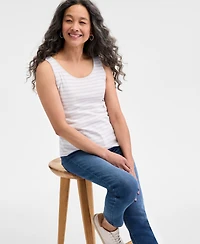 Style & Co Women's Pima Cotton Scoop-Neck Tank Top, Exclusively at Macy's