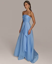Donna Karan New York Women's Ruched Strapless Gown