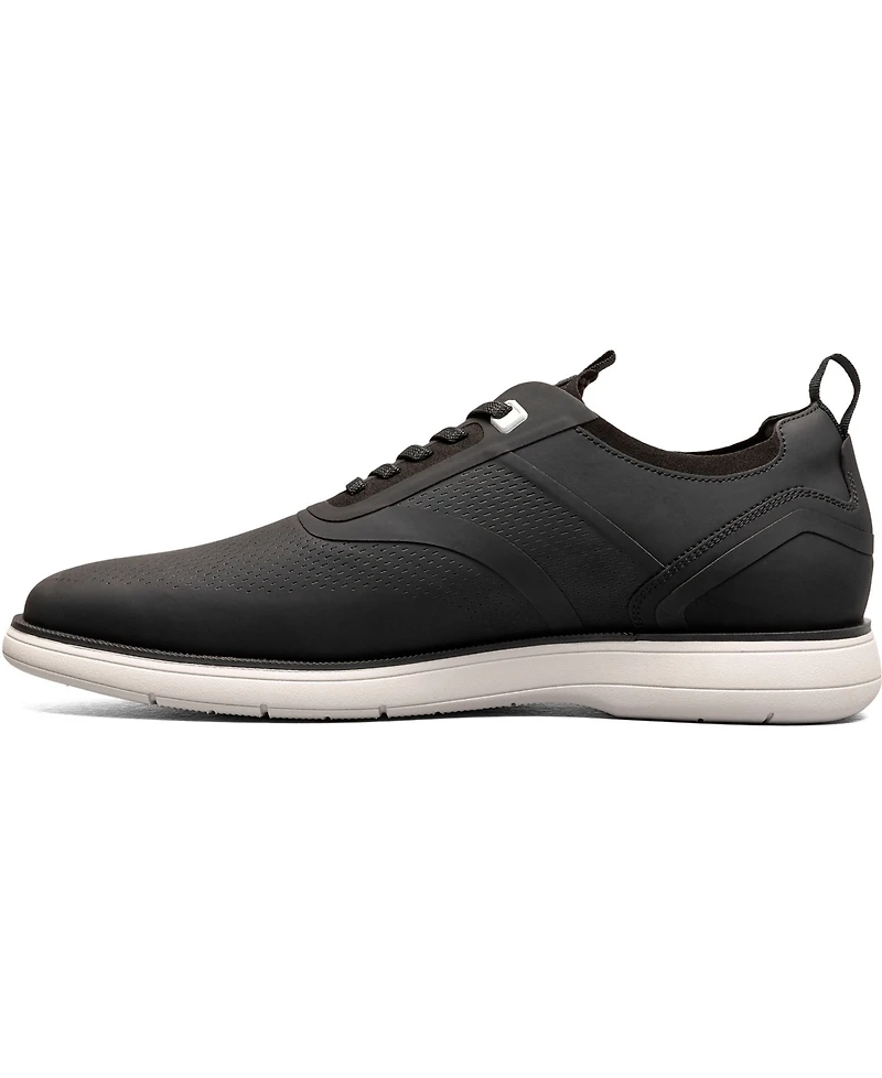 Stacy Adams Men's Everidge Plain Toe Elastic Lace Shoe