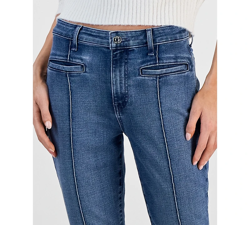Guess Women's Cade Stretch Denim Mid Rise Capri Jeans