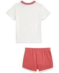 Polo Ralph Lauren Baby Boys Bear Jersey Tee & Short Set