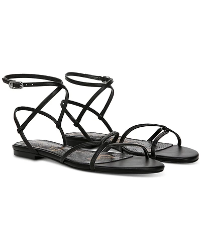Sam Edelman Women's Elina Ankle-Strap Flat Sandals