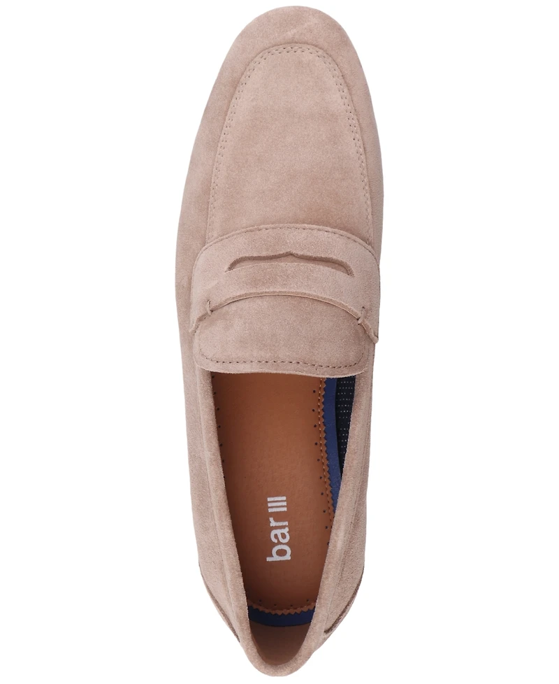 Bar Iii Men's Baldwinn Suede Penny Loafer, Exclusively at Macy's