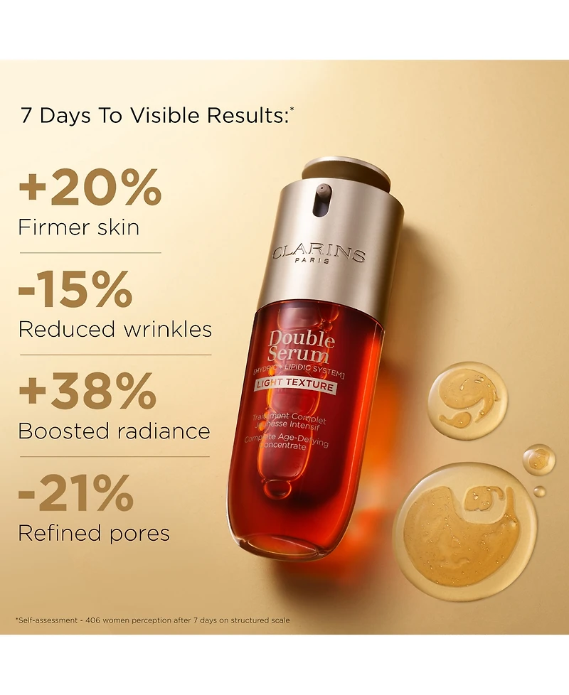 Double Serum Light Texture To Firm, Boost Radiance & Refine Pores, 1 oz.