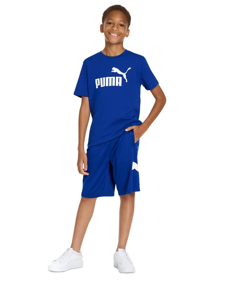 Puma Big Boys No 1 Logo Graphic Cotton T-Shirt