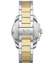 A|X Armani Exchange Men's Quartz Chronograph Two-Tone Stainless-Steel Watch, 44mm