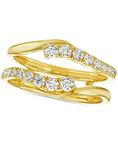 Diamond Asymmetrical Enhancer Ring Guard (1/2 ct. t.w.) in 14k Gold