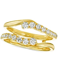 Diamond Asymmetrical Enhancer Ring Guard (1/2 ct. t.w.) in 14k Gold