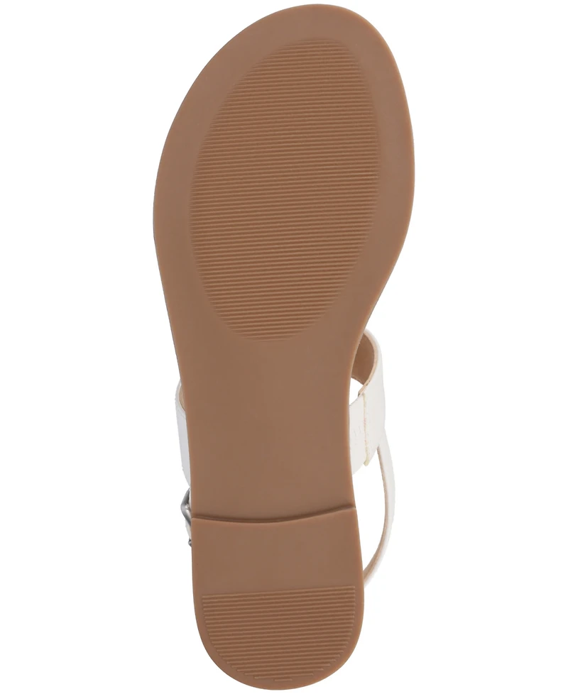 Journee Collection Women's Gerra T Strap Toe Ring Flat Sandals