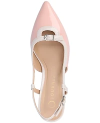 Journee Collection Women's Padma Slingback Kitten Heel Pumps