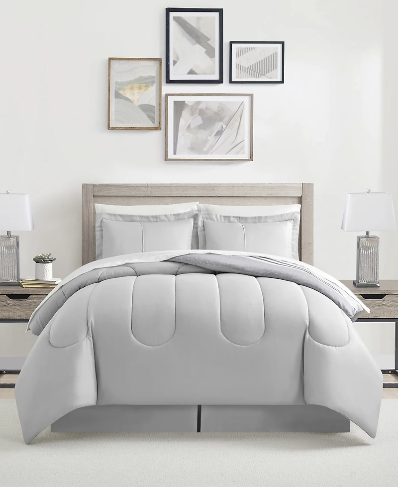 Sunham Aiden Striped 8-Pc. Comforter Sets, Exclusively at Macy's
