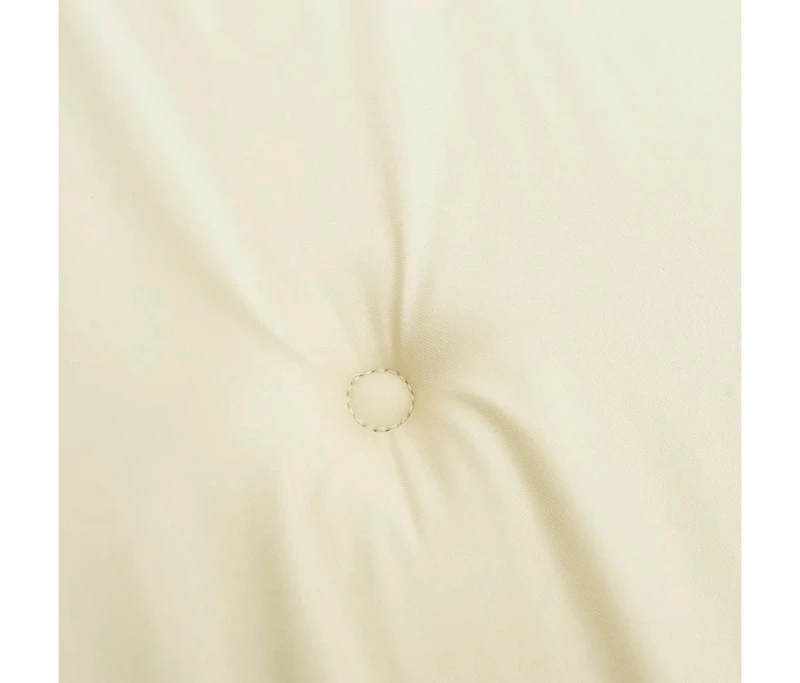 vidaXL Chair Cushion Set of 2 Cream Oxford fabric