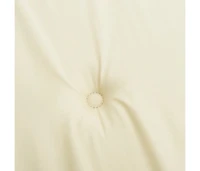 vidaXL Chair Cushion Set of 2 Cream Oxford fabric