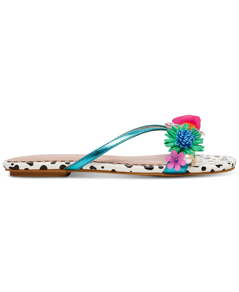 Betsey Johnson Women's Avin Strappy Novelty Slide Sandals