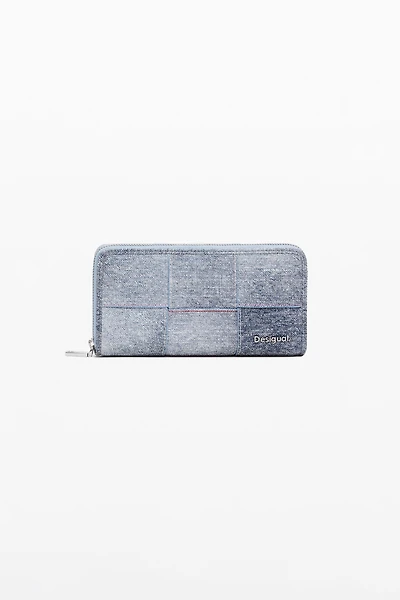 Desigual Women's Braided denim-effect wallet