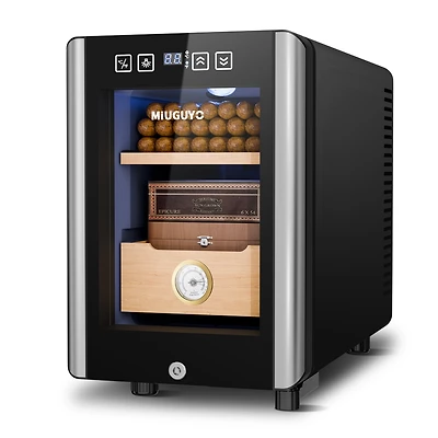 16L Electric Cigar Humidors, Cigar Humidor for 100 Cigars, Cooling, Heating Temperature Control System