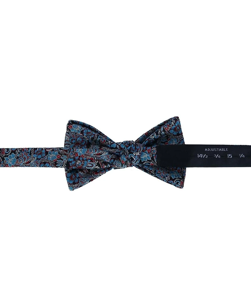 Trafalgar Men's Enzo Exploded Floral Silk Bow Tie