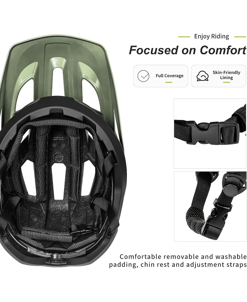 Batfox Bike Helmet,Mountain Helmet Helmets for Men Women Adults Youth L(56-61CM)