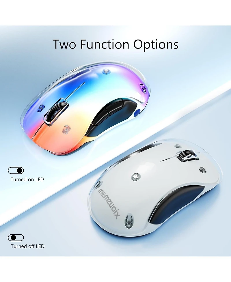 memzuoix Led Rechargeable Wireless Mouse and 24 Inch Computer Monitor 100hz 1920 x 1080p with Hdmi