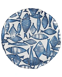 Vietri Isola Glass Round Platter