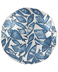 Vietri Isola Glass Shallow Serving Bowl