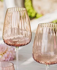 Vietri Francesca Blush Wine Glass