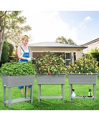 Aoodor Malysha Outdoor Elevated Planter (Set of 3) See More by Winston Porter