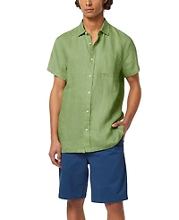 Scotch & Soda Men's Short-Sleeve Linen Shirt