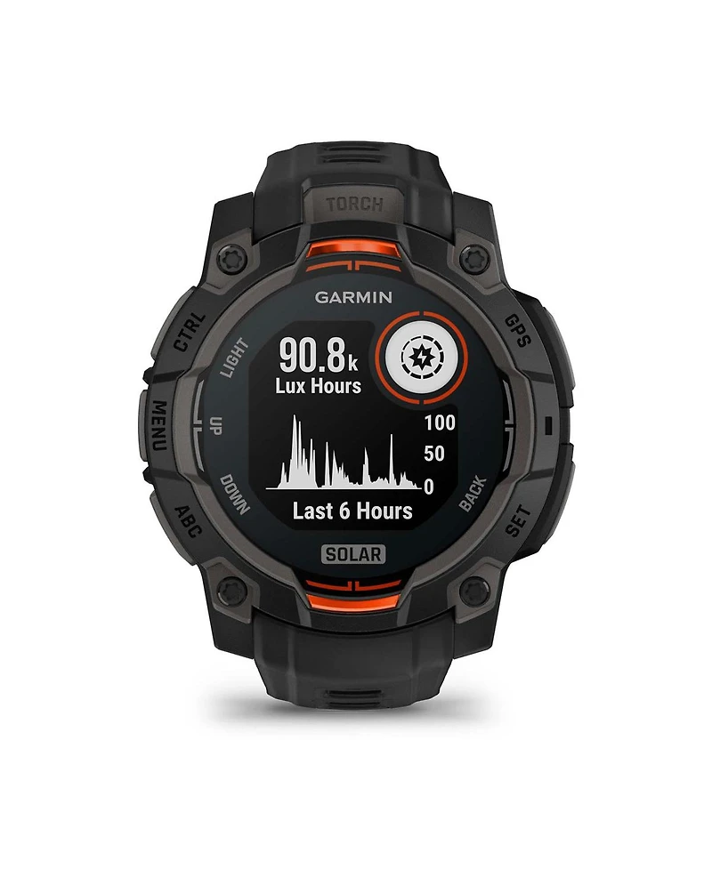 Instinct 3, 45mm Solar, Black/Black
