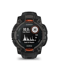 Instinct 3, 45mm Solar, Black/Black