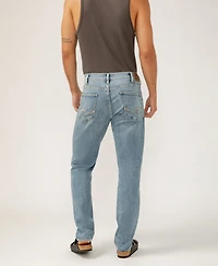 Silver Jeans Co. Men's Eddie Classic Athletic Fit Tapered Leg Luxe Heritage