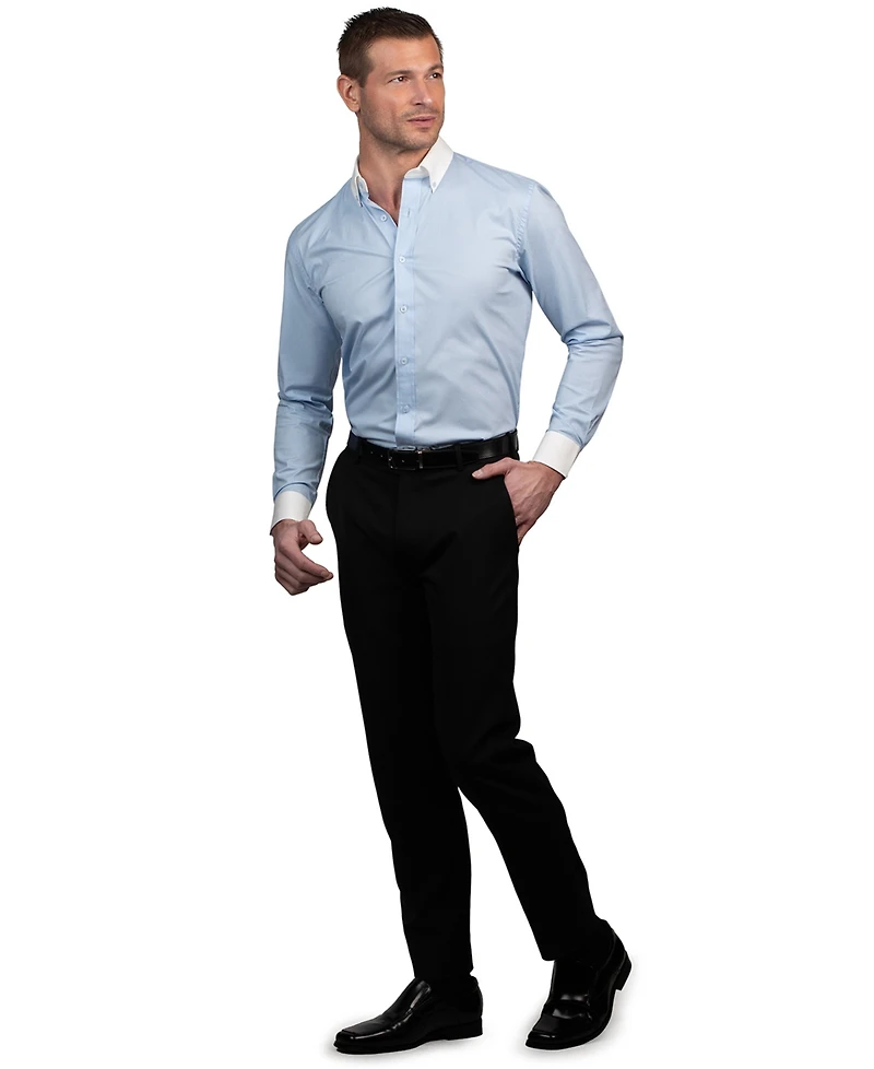 Tayion Collection Men's Slim-Fit Dress Shirt