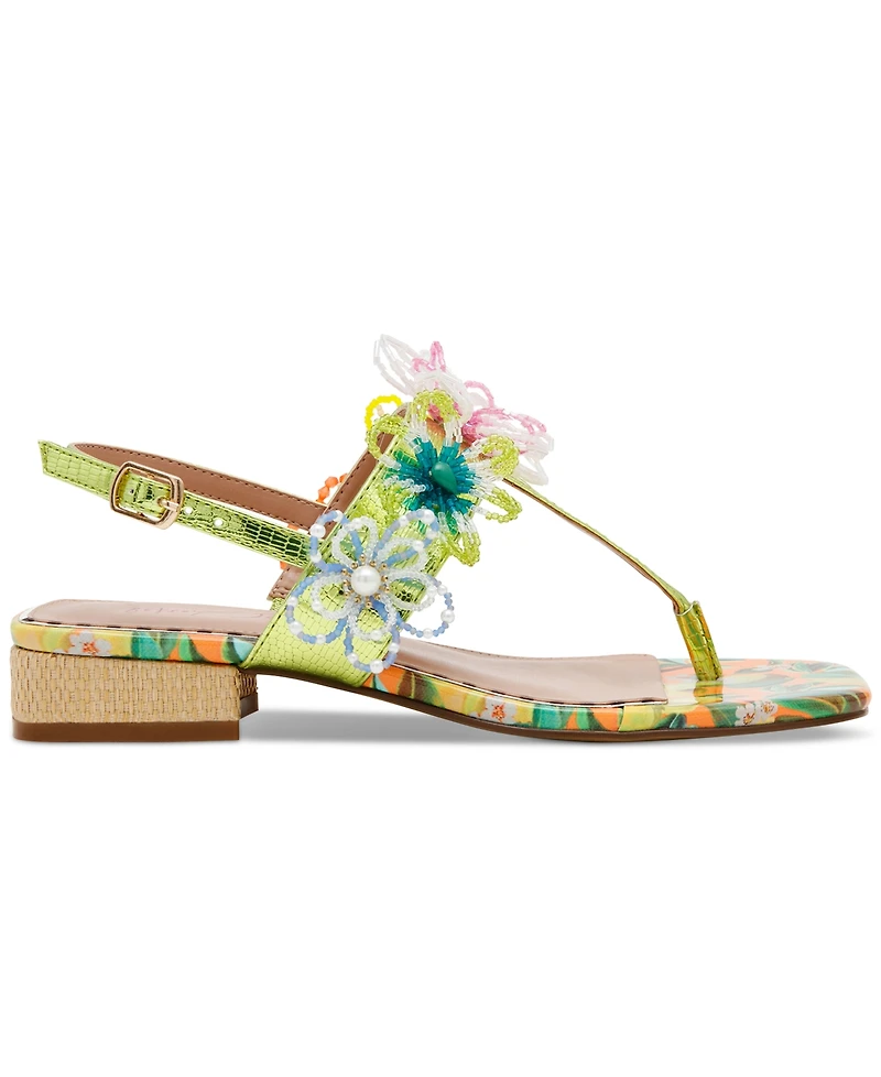 Betsey Johnson Women's Jaydda Thong Slingback Sandals