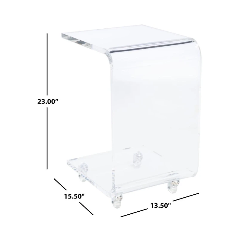Rollins Acrylic Bar Cart