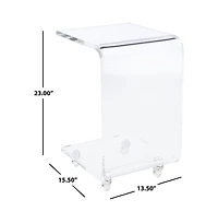 Rollins Acrylic Bar Cart